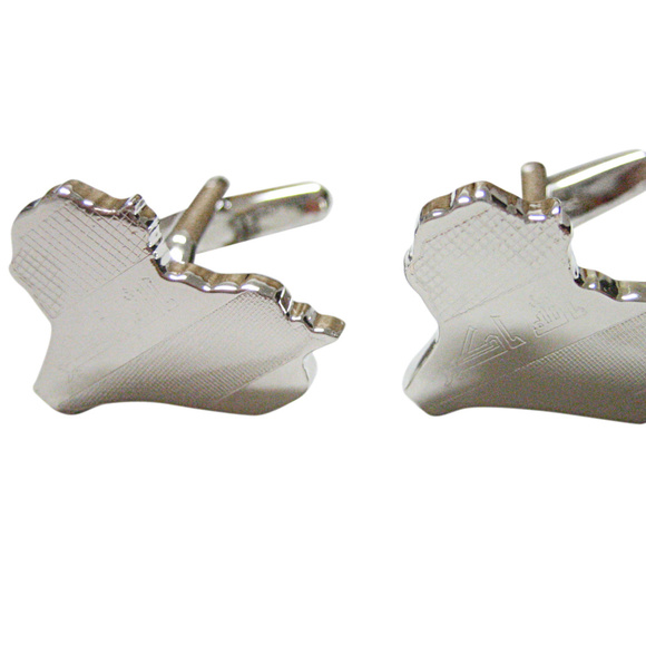Iraq Map Shape and Flag Design Cufflinks - Picture 1 of 2